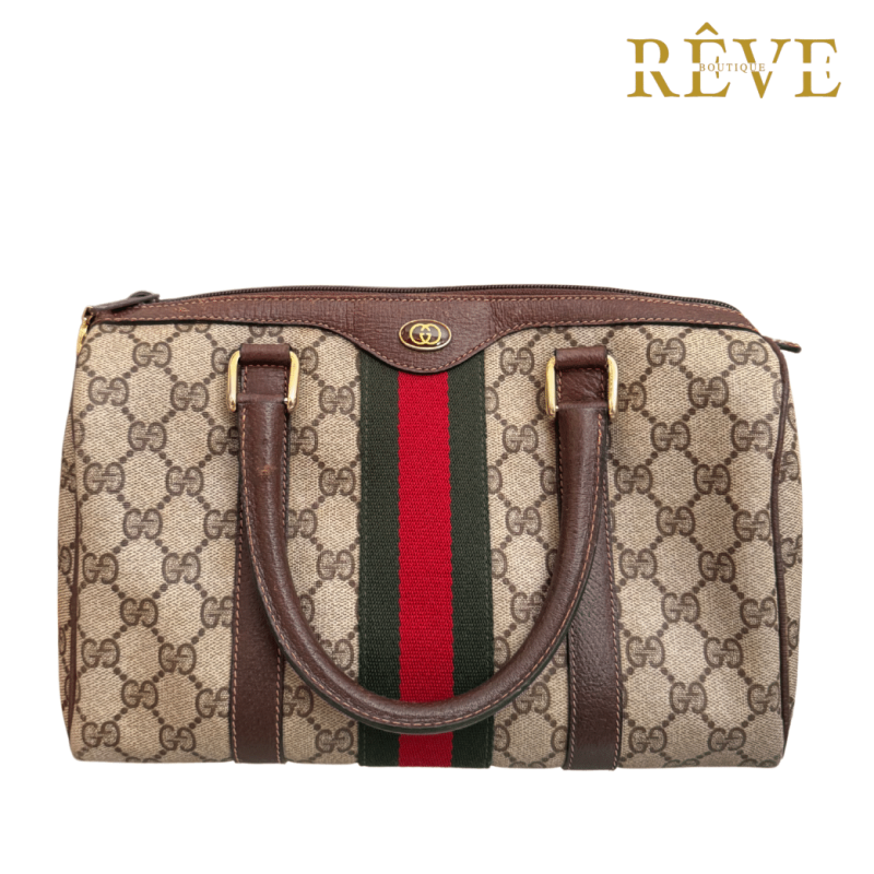 Gucci GG Canvas Web Boston Bag ART. 311219A