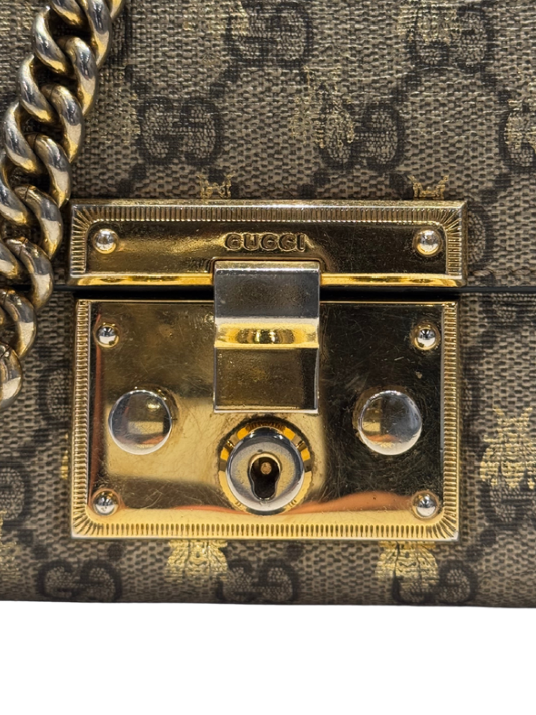 Gucci Padlock – Borsa a Tracolla in GG Supreme