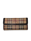 Portafoglio Burberry Check in Canvas e Pelle