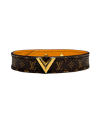 Bracciale Louis Vuitton con monogram e dettaglio V