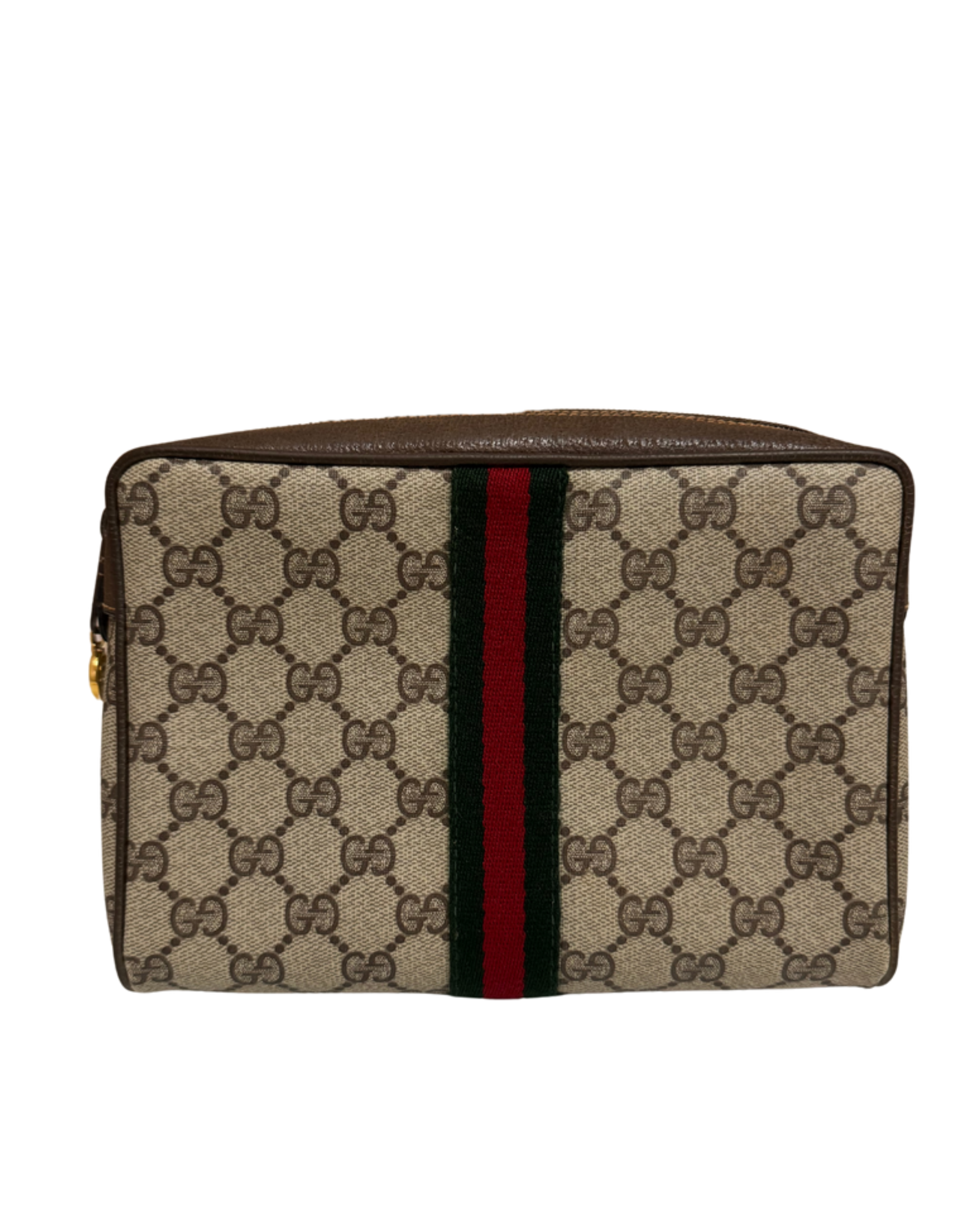 Pochette Gucci in Tessuto GG Supreme con Banda Web