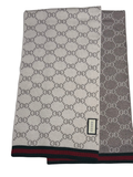 Gucci Sciarpa GG Jacquard con Web Stripe
