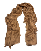 Louis Vuitton Monogram – Stola in seta e lana color camel