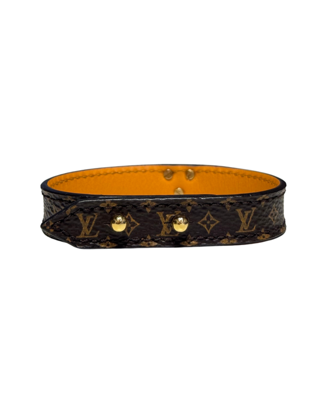 Bracciale Louis Vuitton con monogram e dettaglio V