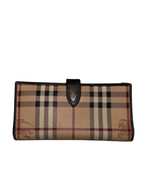 Portafoglio Burberry Check in Canvas e Pelle