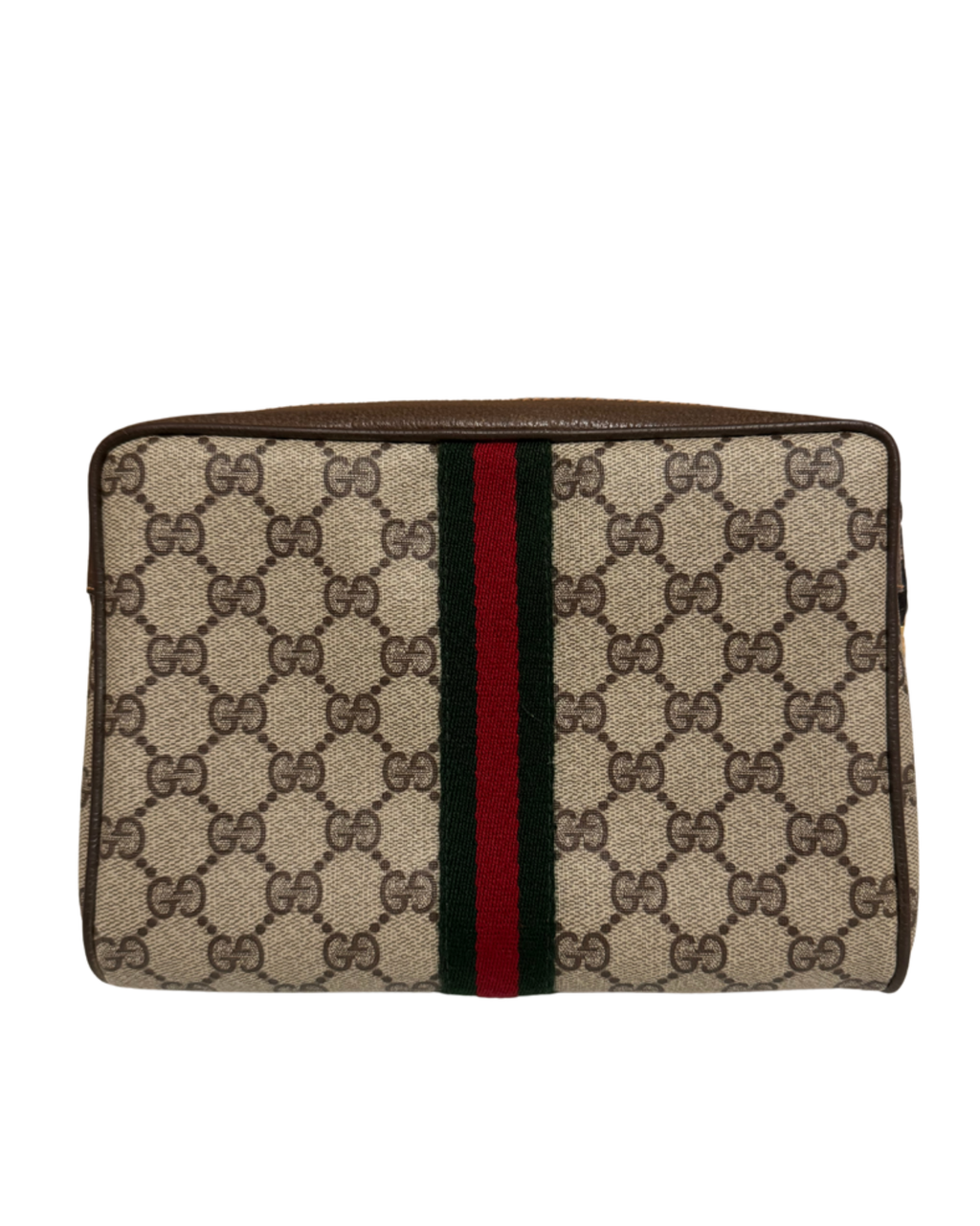 Pochette Gucci in Tessuto GG Supreme con Banda Web