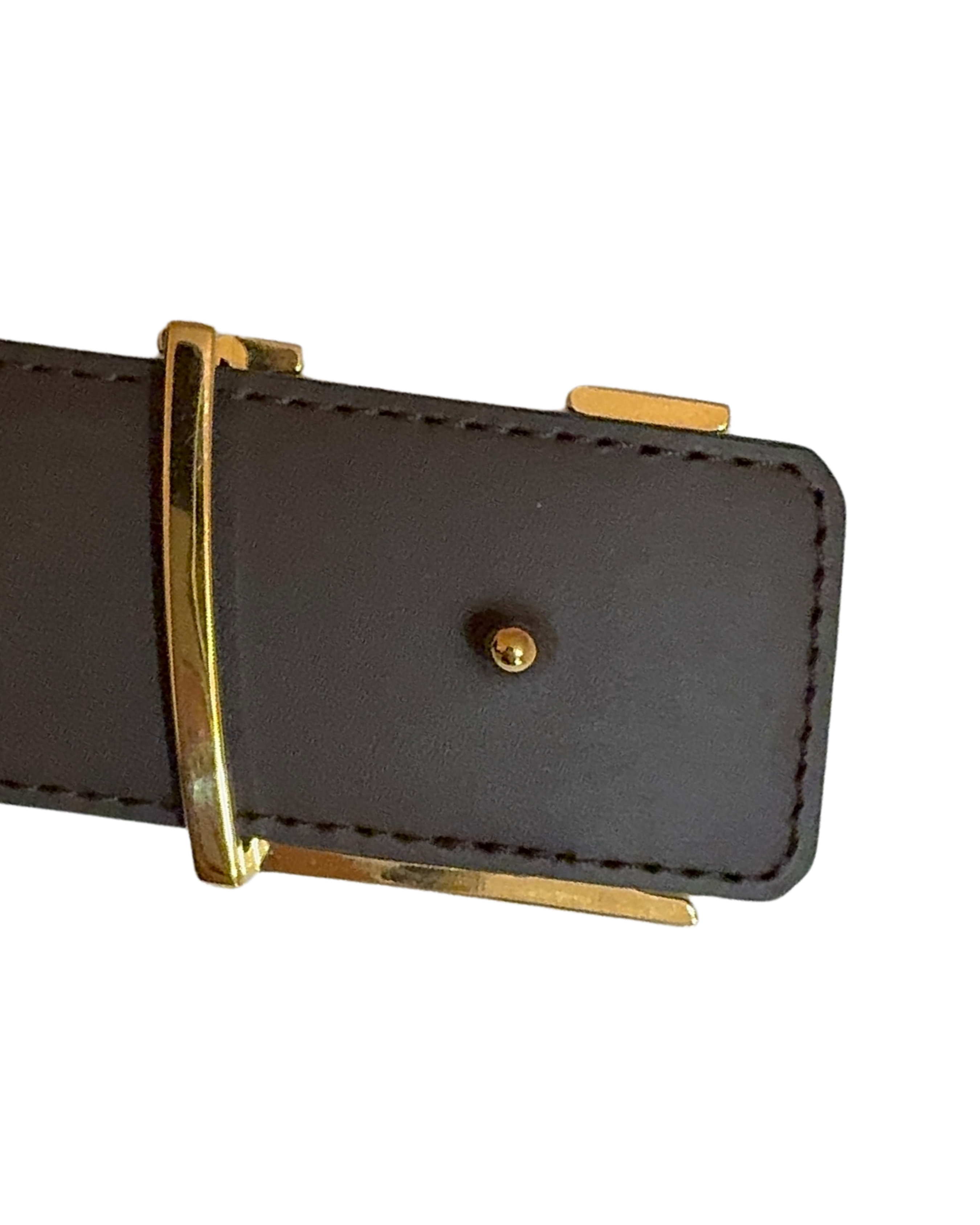 Cintura Louis Vuitton Monogram con Fibbia Dorata