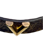 Bracciale Louis Vuitton con monogram e dettaglio V