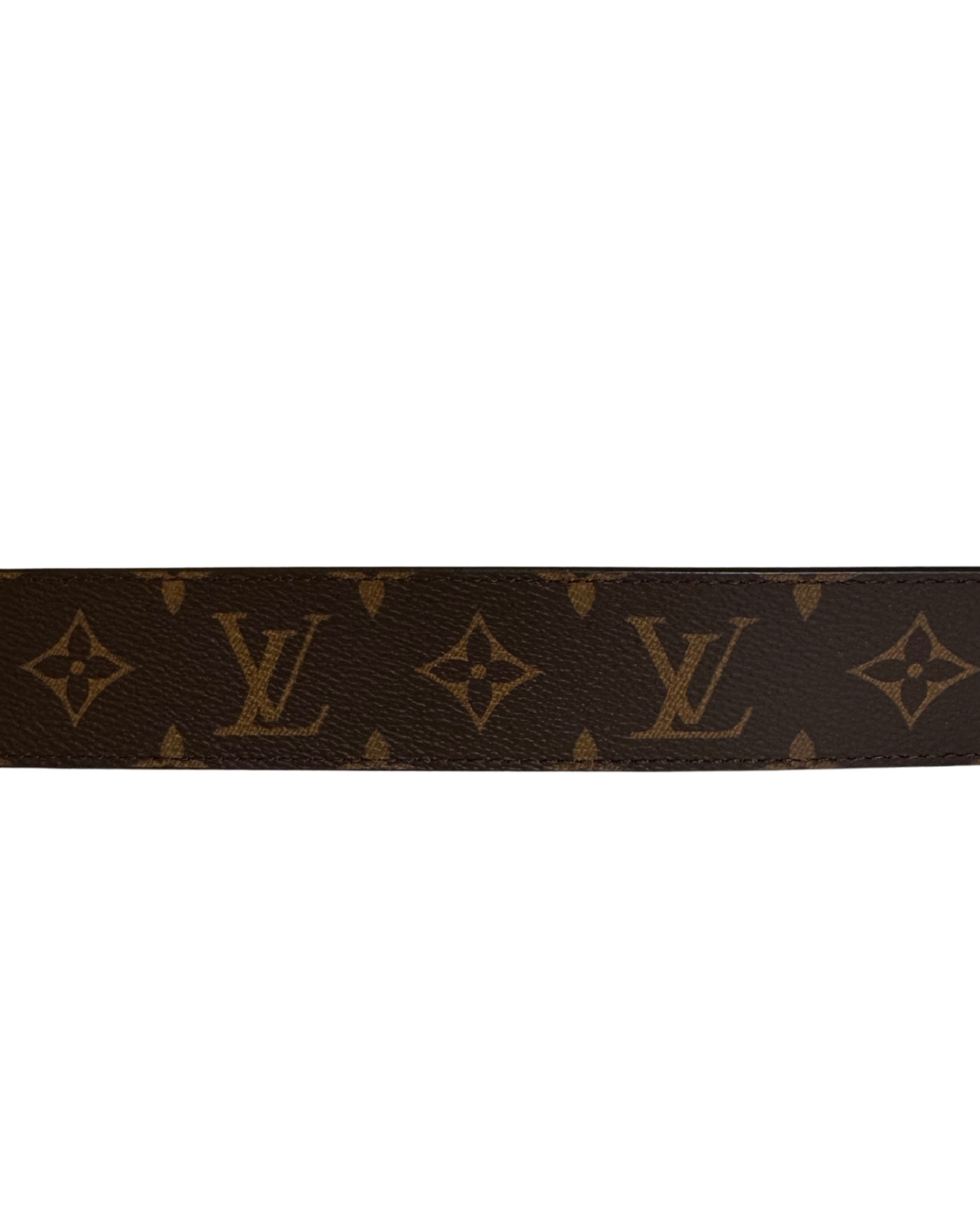 Cintura Louis Vuitton Monogram con Fibbia Dorata