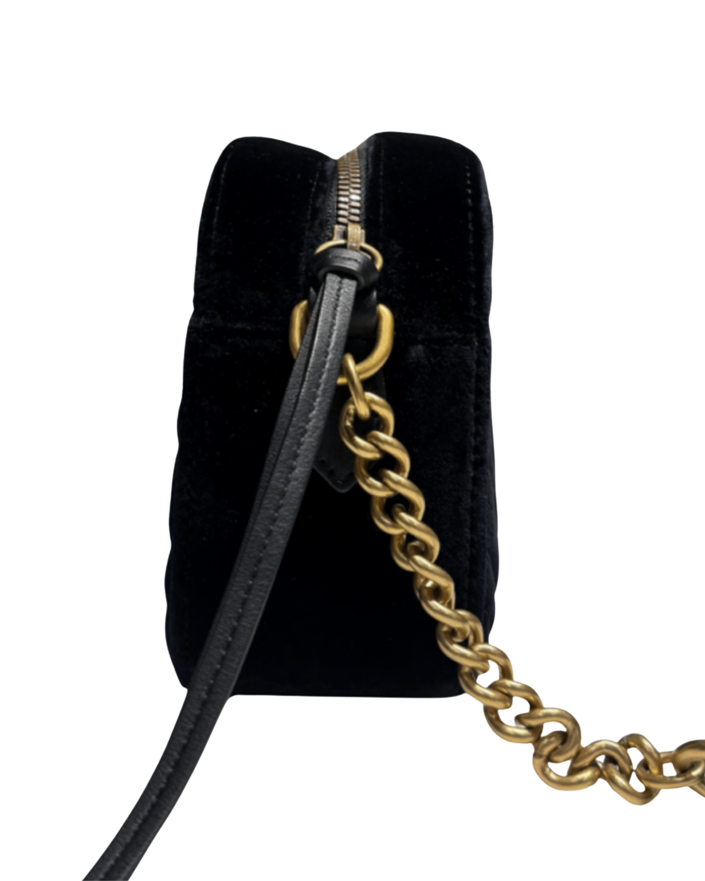 Gucci Marmont Camera Bag (Velvet Black)
