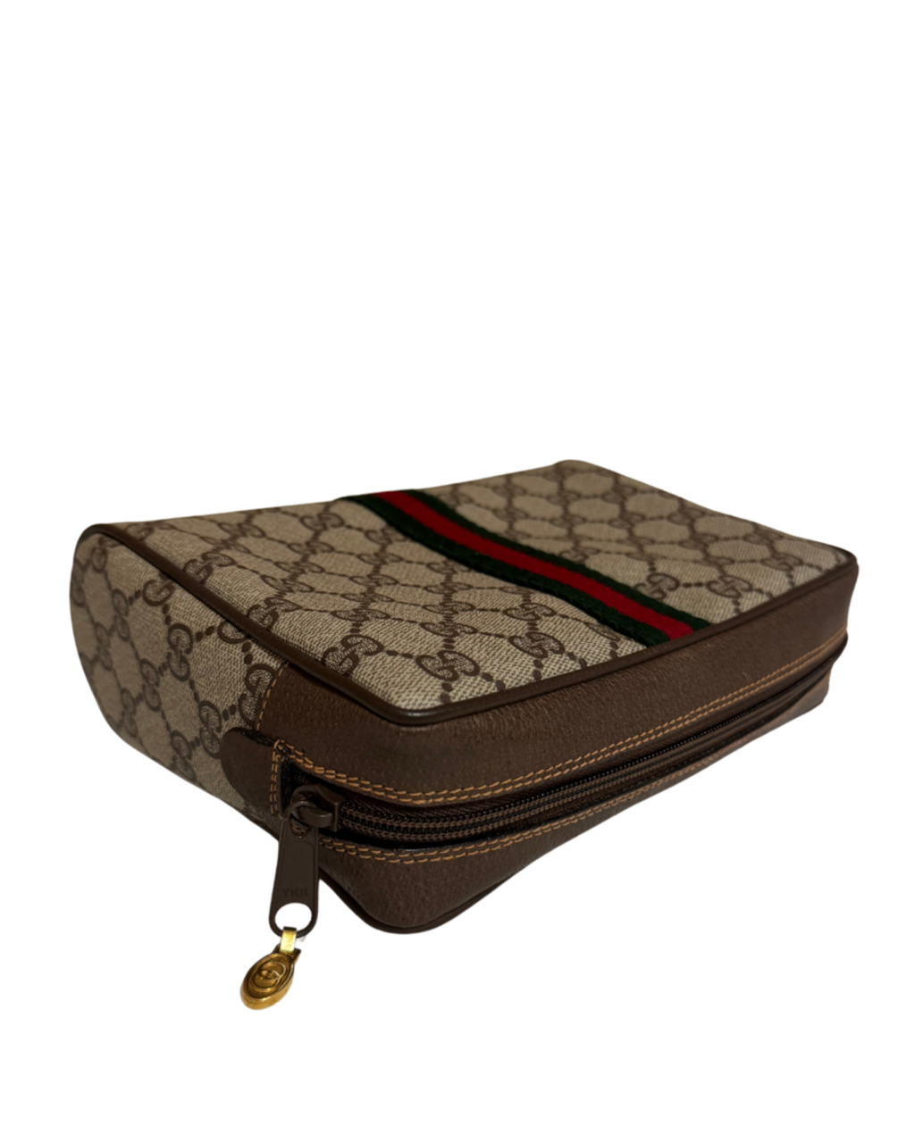 Pochette Gucci in Tessuto GG Supreme con Banda Web