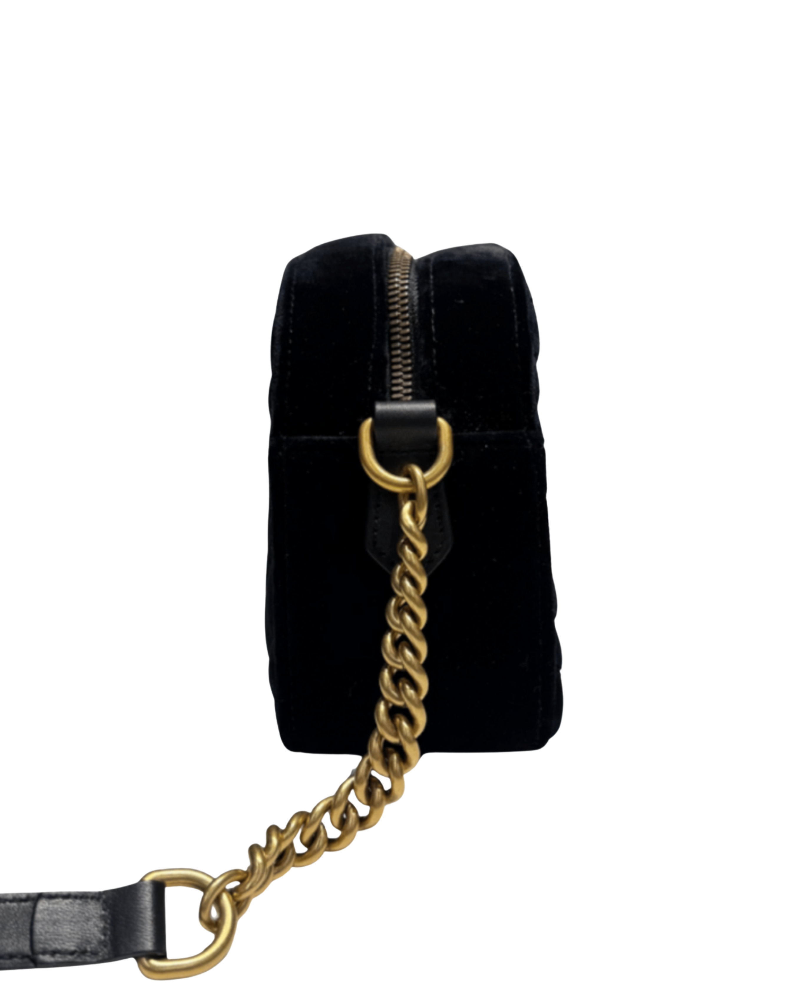 Gucci Marmont Camera Bag (Velvet Black)