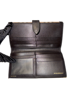 Portafoglio Burberry Check in Canvas e Pelle