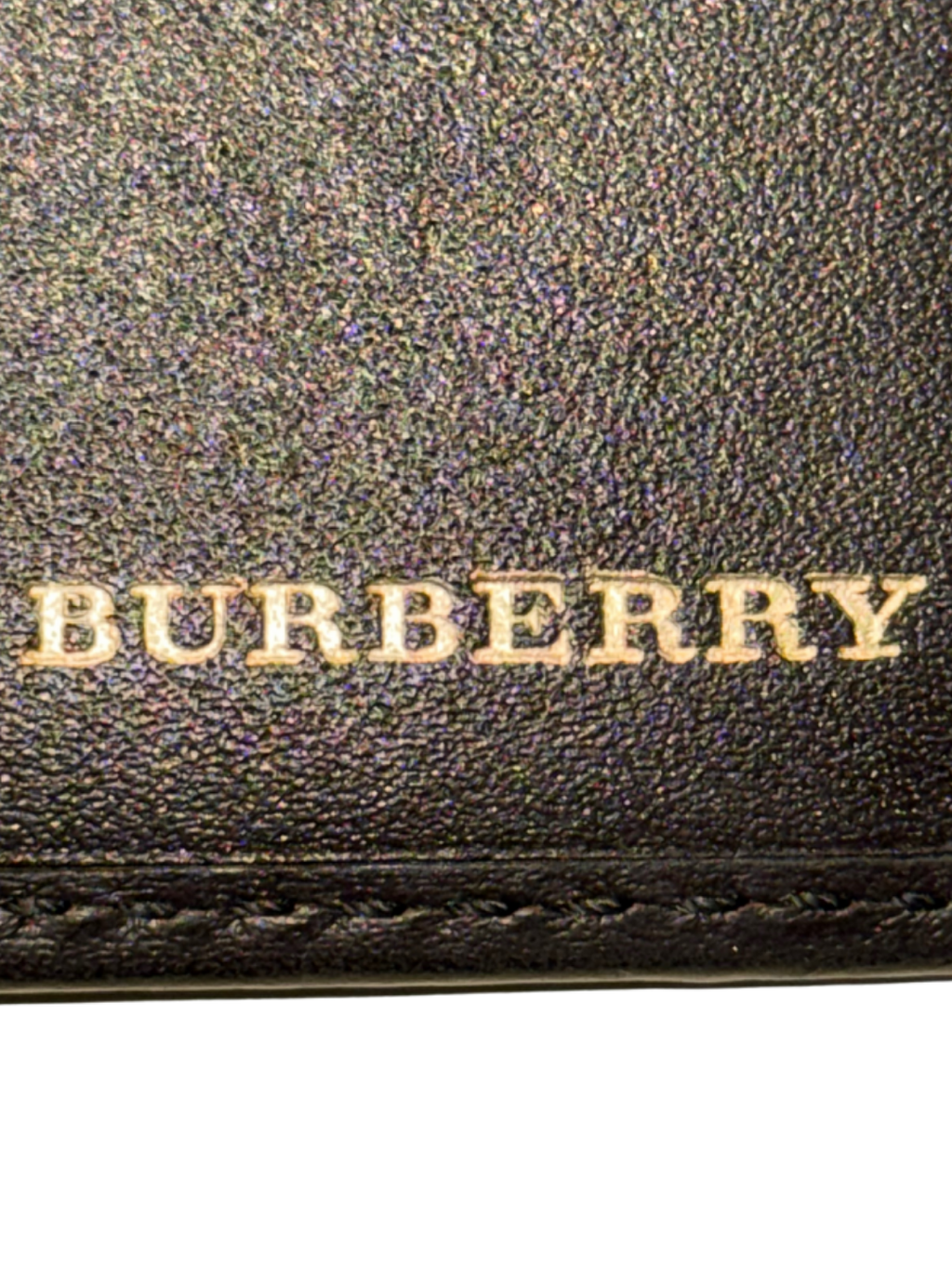 Portafoglio Burberry Check in Canvas e Pelle